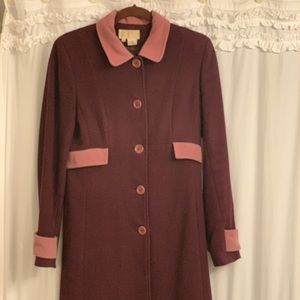 Beautiful burgundy and pink coat